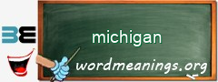 WordMeaning blackboard for michigan